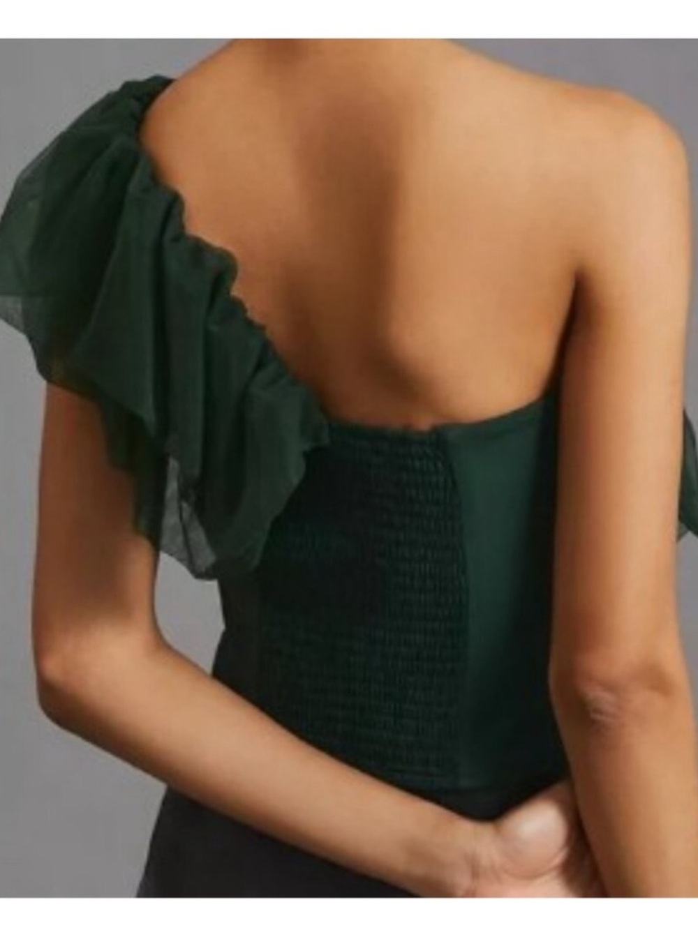 Anthropologie Sunday In Brooklyn Tulle One Shoulder Top - Picture 2 of 7